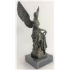 Image 9 : Beautiful Angel sits on Celestial Throne Bronze Sculpture