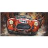 Image 1 : 3D Red Racing Car Number 98 Wall Mount Metal Art