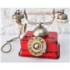 Image 1 : Red German Rotary Dial Phone Sculpture
