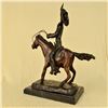 Image 6 : Pony Express Cowboy Bronze Sculpture