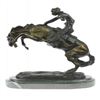 Image 3 : Rodeo Western Bronze Sculpture