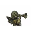 Image 5 : Cherub Trumpet Musician Artist Angel Bronze Statue