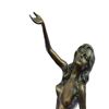 Image 2 : Modern Art Girl Sitting on Hand Bronze Sculpture