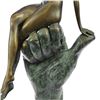 Image 3 : Modern Art Girl Sitting on Hand Bronze Sculpture