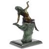 Image 6 : Modern Art Girl Sitting on Hand Bronze Sculpture