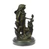 Image 9 : Flower Girl Bronze Sculpture