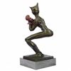 Image 2 : Detailed Female Clown Wearing only Gloves Bronze Sculpture