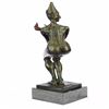 Image 3 : Detailed Female Clown Wearing only Gloves Bronze Sculpture