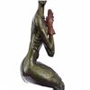 Image 6 : Detailed Female Clown Wearing only Gloves Bronze Sculpture