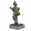 Image 7 : Detailed Female Clown Wearing only Gloves Bronze Sculpture