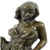Image 7 : Alluring Woman with Cat Bronze Sculpture