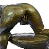 Image 2 : Nude Girl on Toilette Bronze Sculpture
