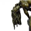 Image 6 : Nude Girl on Toilette Bronze Sculpture