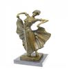 Image 1 : Dancer Bronze Sculpture on Marble Base Figurine