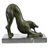 Image 3 : Greyhound Racing Dog Bronze Sculpture