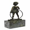 Image 2 : Pretty Girl playing Bronze Sculpture