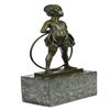 Image 9 : Pretty Girl playing Bronze Sculpture