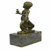 Image 2 : Little Indian Boy Alibaba The Server Bronze Sculpture