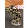 Image 1 : Little Lady with Dog Baby Bronze Sculpture