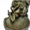 Image 8 : Key Holder Skeleton With Nude Girl Bronze Statue