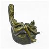 Image 2 : Semi Nude Pin up Girl Bronze Sculpture