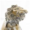 Image 8 : African Lion Bronze Sculpture on Marble Base Figure