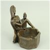 Image 1 : Nude Nymph With Skeleton Bronze Sculpture