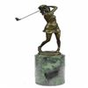 Image 1 : Golfer Female Golfing Trophy Bronze Sculpture