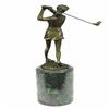 Image 3 : Golfer Female Golfing Trophy Bronze Sculpture