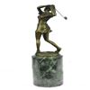 Image 8 : Golfer Female Golfing Trophy Bronze Sculpture