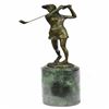 Image 9 : Golfer Female Golfing Trophy Bronze Sculpture