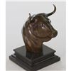 Image 9 : Bull Head Bronze Sculpture