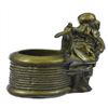 Image 2 : Skeleton Holding Nude Nymph Bronze Sculpture