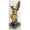 Image 6 : Angel Sits on Celestial Throne Bronze Sculpture