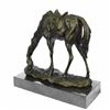 Image 9 : Dog and a Horse Friendship Bronze Sculpture