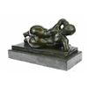 Image 2 : Classic Female Bronze Sculpture on Marble Base Statue