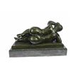 Image 3 : Classic Female Bronze Sculpture on Marble Base Statue