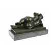 Image 4 : Classic Female Bronze Sculpture on Marble Base Statue
