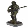 Image 1 : Guitar Player Bronze Sculpture