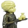 Image 2 : Amazing Little Indian Boy Server Bronze-Bone Sculpture