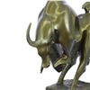 Image 2 : Modern Abstract Charging Bull Bronze Sculpture