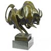 Image 8 : Modern Abstract Charging Bull Bronze Sculpture
