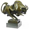 Image 9 : Modern Abstract Charging Bull Bronze Sculpture