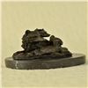 Image 8 : Wolf Cub Bust Wild Life Bronze Sculpture