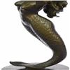 Image 3 : Mermaid Bronze Statue on Marble Base Sculpture