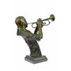 Image 2 : Trumpet Player Bronze Sculpture