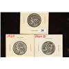 Image 1 : 3-WASHINGTON SILVER QUARTERS 1963, 1964 & 64-D