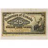 Image 1 : 1900 CANADA 25 CENT FRACTIONAL CURRENCY