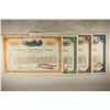 Image 1 : 4 ASSORTED VINTAGE RAILROAD STOCK CERTIFICATES