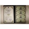 Image 1 : 4-2009 UNCUT $1 FRN BILLS IN BLACK FOLIO